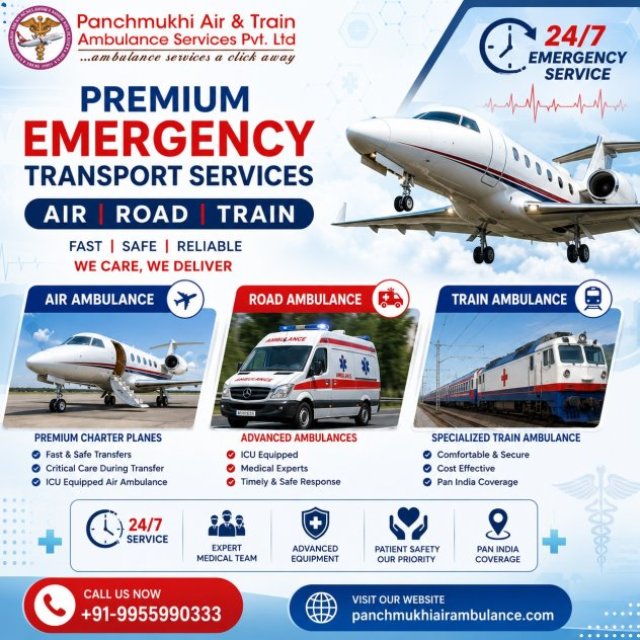 Without Risk-Free Patient Transfer by Panchmukhi Air and Train Ambulance in Bangalore