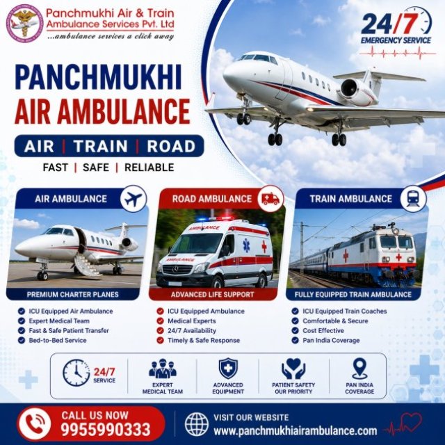 Patient Transfer your Location by Panchmukhi Air and Train Ambulance in Thiruvananthapuram