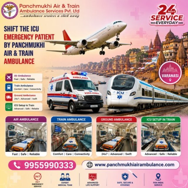 Panchmukhi Air Ambulance Provide the Best Medical Evacuation from Varanasi