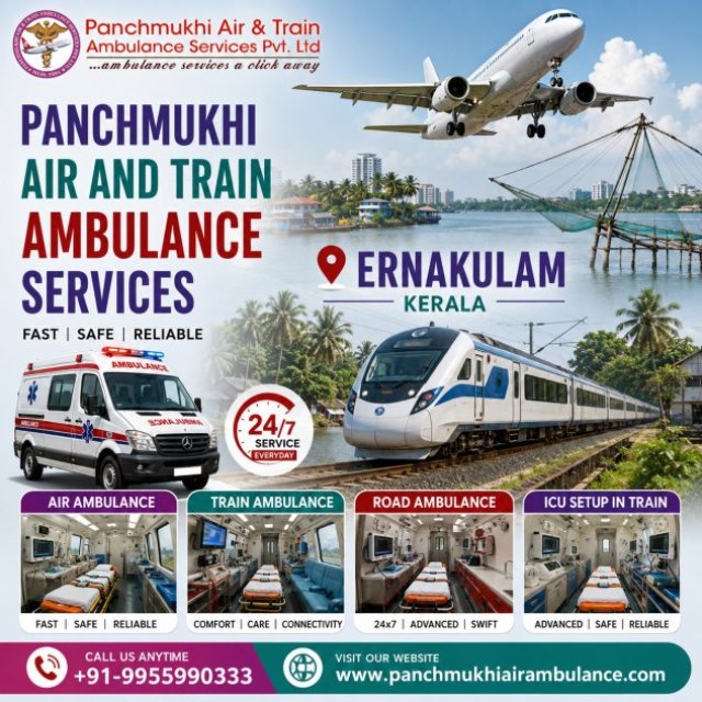 For Safe Patient Transfer by Panchmukhi Air and Train Ambulance in Ernakulam