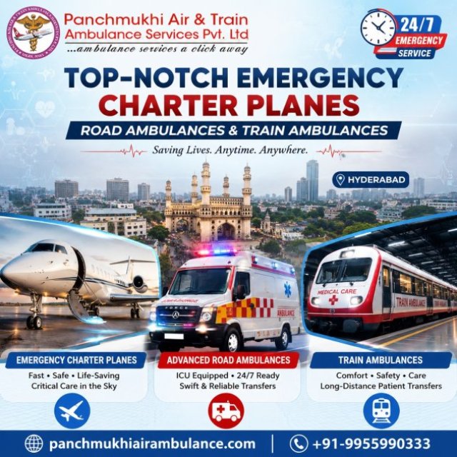 Panchmukhi ICU Air and Train Ambulance in Hyderabad- Hospital-Like Environment Delivered Onboard