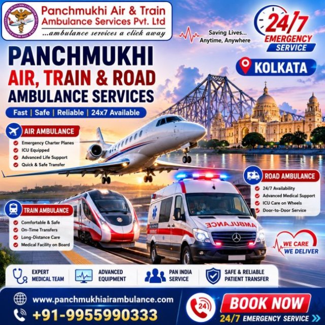 Panchmukhi Hi Tech Air and Train Ambulance in Kolkata- Assistance of the Right Calibre Offered