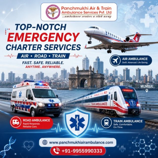 Panchmukhi Air and Train Ambulance in Mumbai Provide Emergency Patient Transportation
