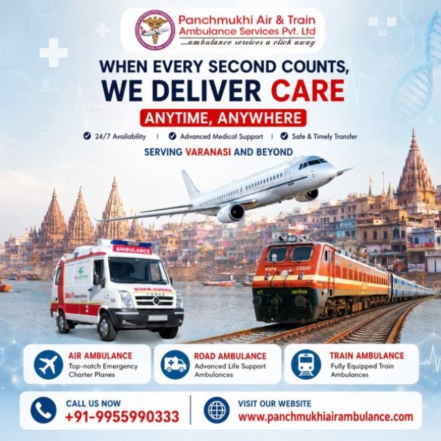 Panchmukhi Best Patient Shifting Ambulance in Varanasi - Get Immediate Ambulance Support