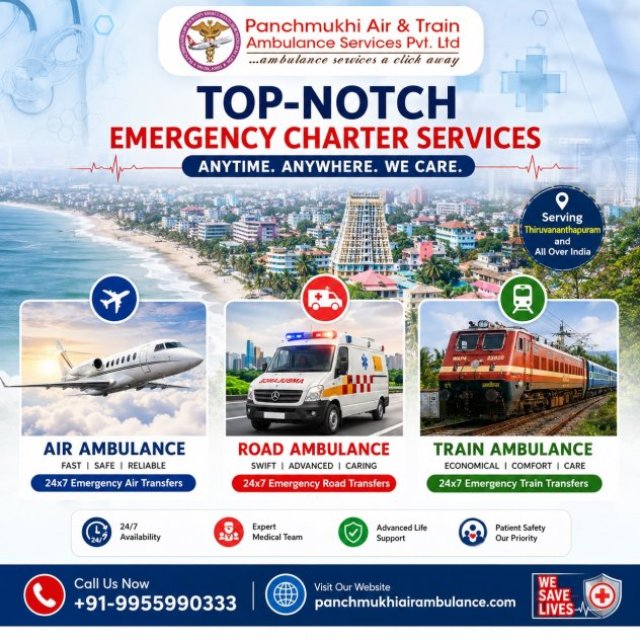 The Catastrophic Impact of Emergency is Evaded at Panchmukhi Air Ambulance in Thiruvananthapuram