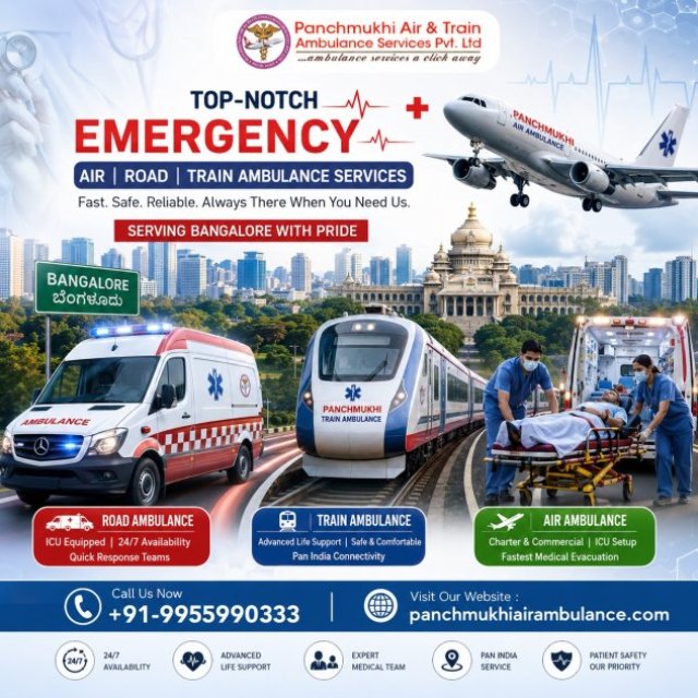 Panchmukhi Emergency Air Ambulance in Bangalore- Care at Every Distance You Cover