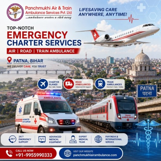 Panchmukhi Best Patient Shifting Ambulance in Patna- Healthcare without Limitations