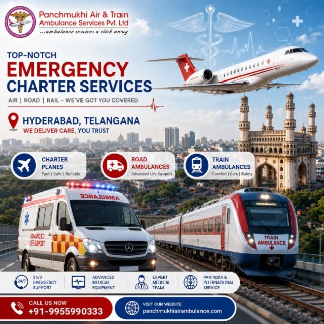 Panchmukhi Air and Train Ambulance in Hyderabad- Committed to Saving Lives