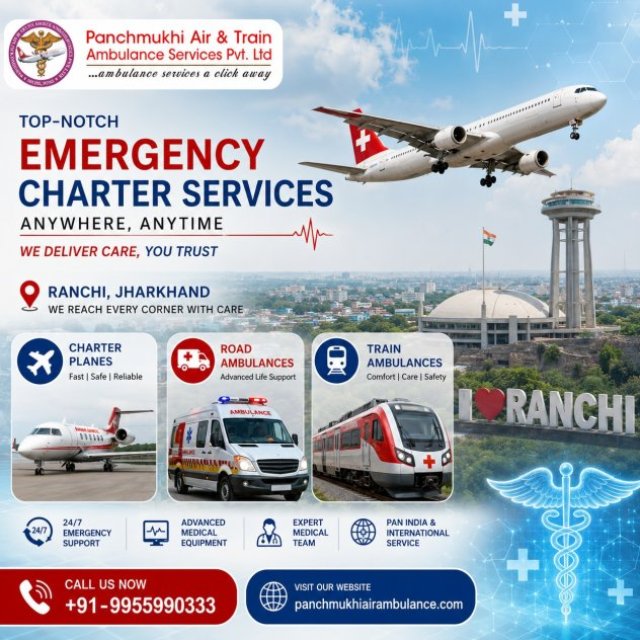 Panchmukhi Emergency Air Ambulance in Ranchi- Compassion in Every Transfer