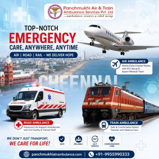 Panchmukhi Low Cost Air Ambulance in Chennai- Comfortable Emergency Transportation