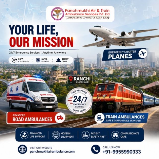 Never Think Twice Before Hiring Panchmukhi Air Ambulance in Ranchi