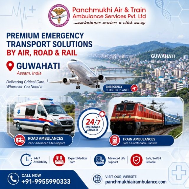 Get the Service That Is Required During Critical Times at Panchmukhi Air Ambulance in Guwahati