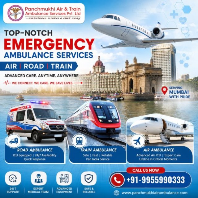 Get Panchmukhi Air Ambulance Service in Mumbai for a Quick Patient Transfer