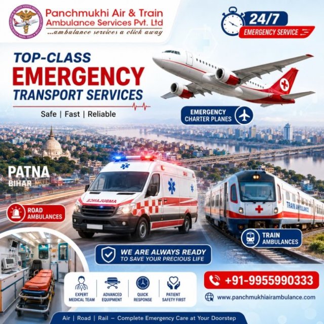 Panchmukhi Air Ambulance Service in Patna Provides Advanced Health Services