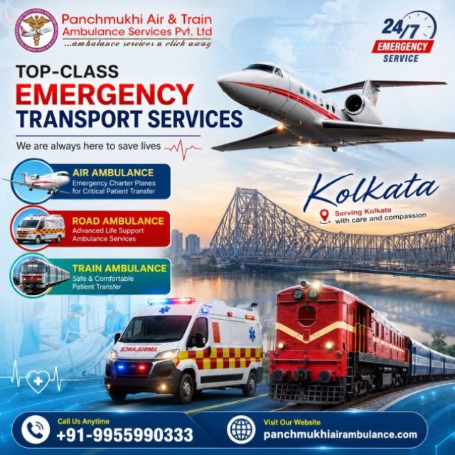 Panchmukhi Air Ambulance Service in Kolkata - Transport Your Patients Safely to Their Destination