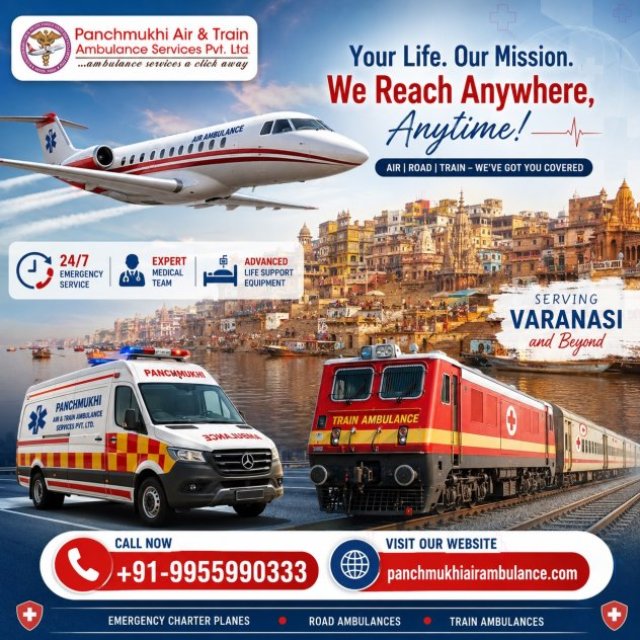 Panchmukhi Air Ambulance Service in Varanasi Offers Team of Doctors to Care for Patients