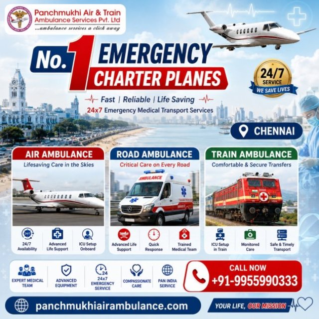 Panchmukhi Air and Train Ambulance in Chennai- Lifeline in Moments of Emergency