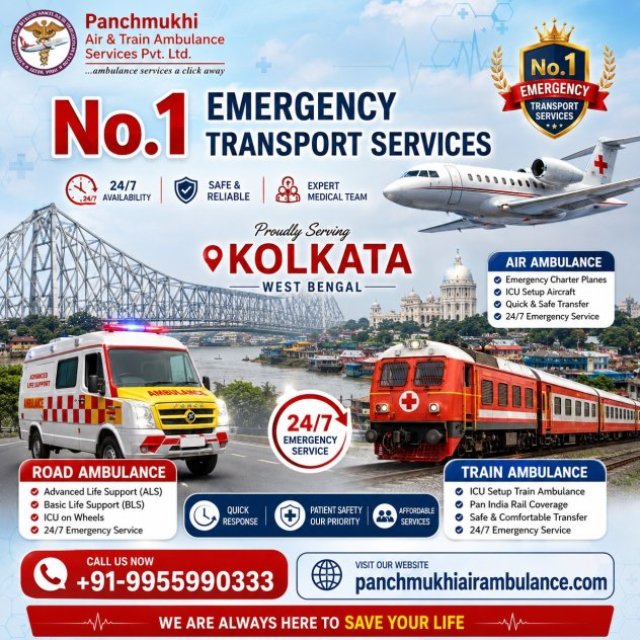 Panchmukhi Air Ambulance Service in Kolkata Offer a Fast and Systematic Transfer Service